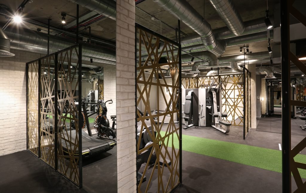 The residential gym at The Forge in London's East End